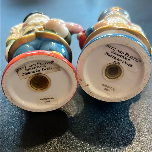 Colorful Nutcracker Figurines Fitz and Floyd salt and pepper shakers - Picture 3 of 3